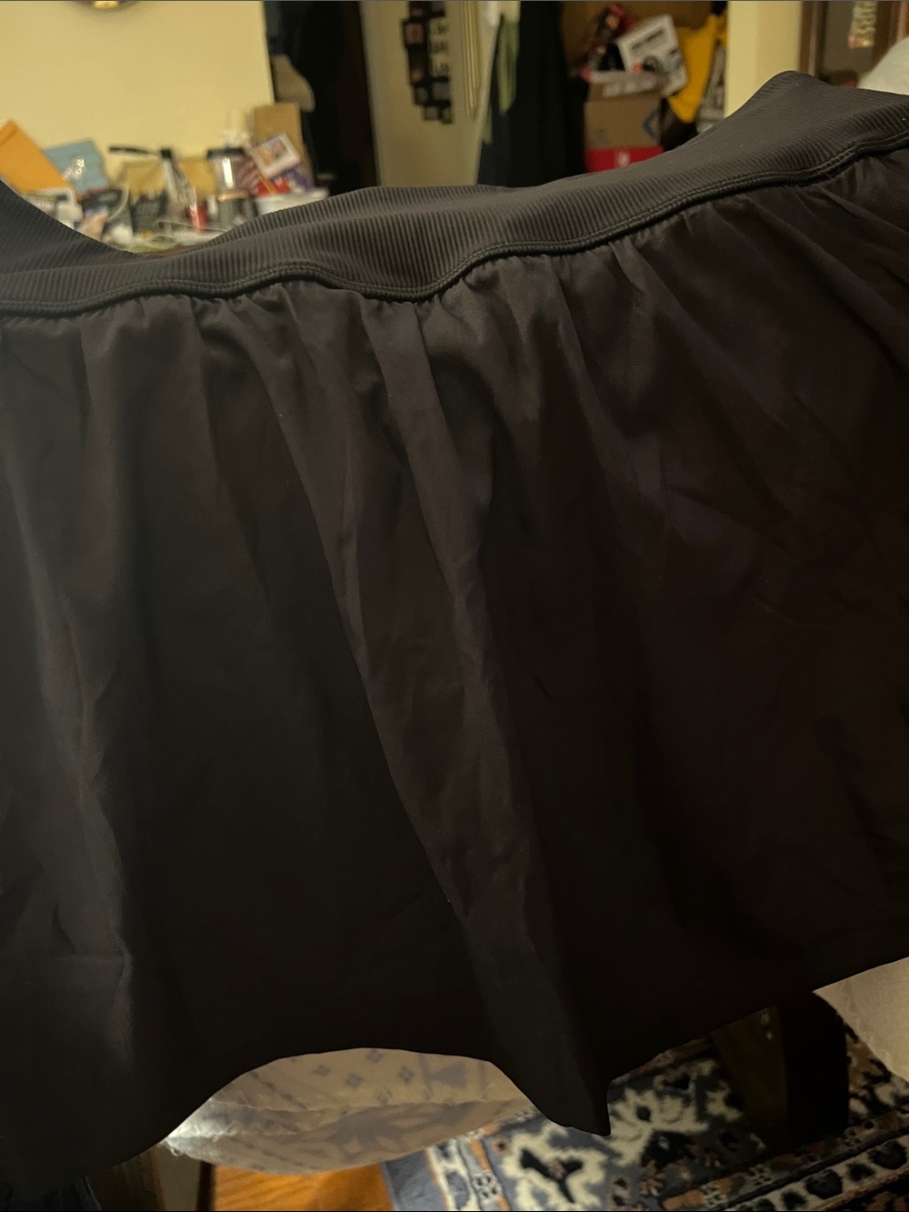 zuda Black skort with Elastic Waistband